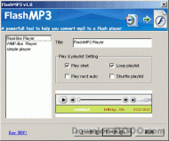 FlashMP3-MP3 to Flash screenshot